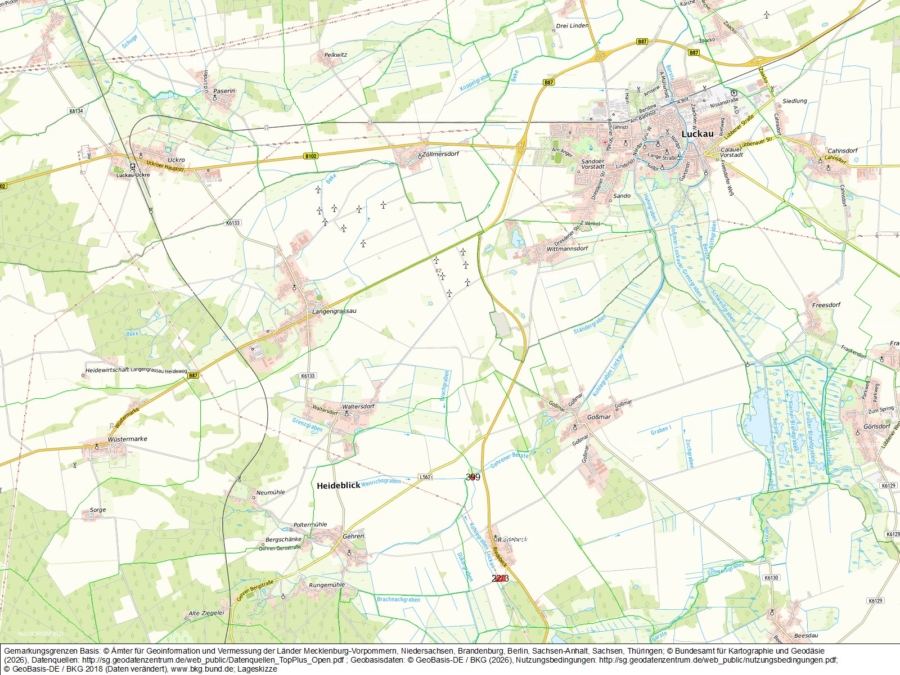 Grünland nördlich und südlich von Riedebeck - Bild