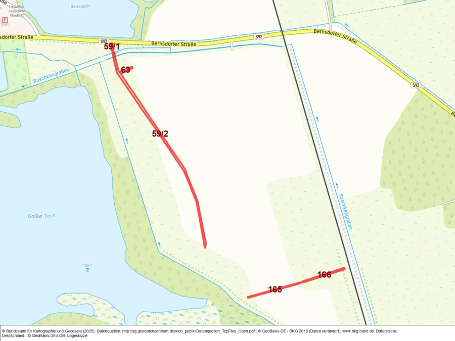 Acker und Grünland in Wiednitz - Bild