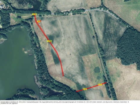 Acker und Grünland in Wiednitz, Sachsen, Bautzen