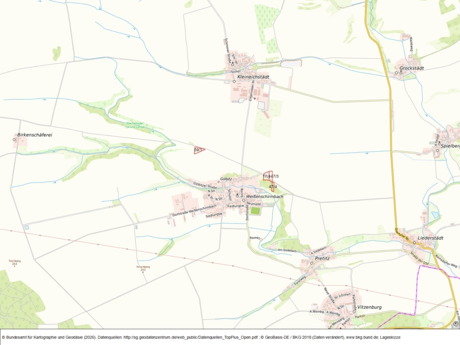 Vitzenburg-Weißenschirmbach-Kleinflächen - Bild