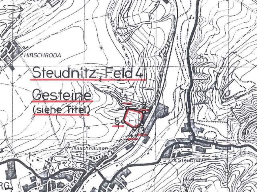 Bergwerkseigentum Steudnitz Feld 4, Kalkstein - Titelbild