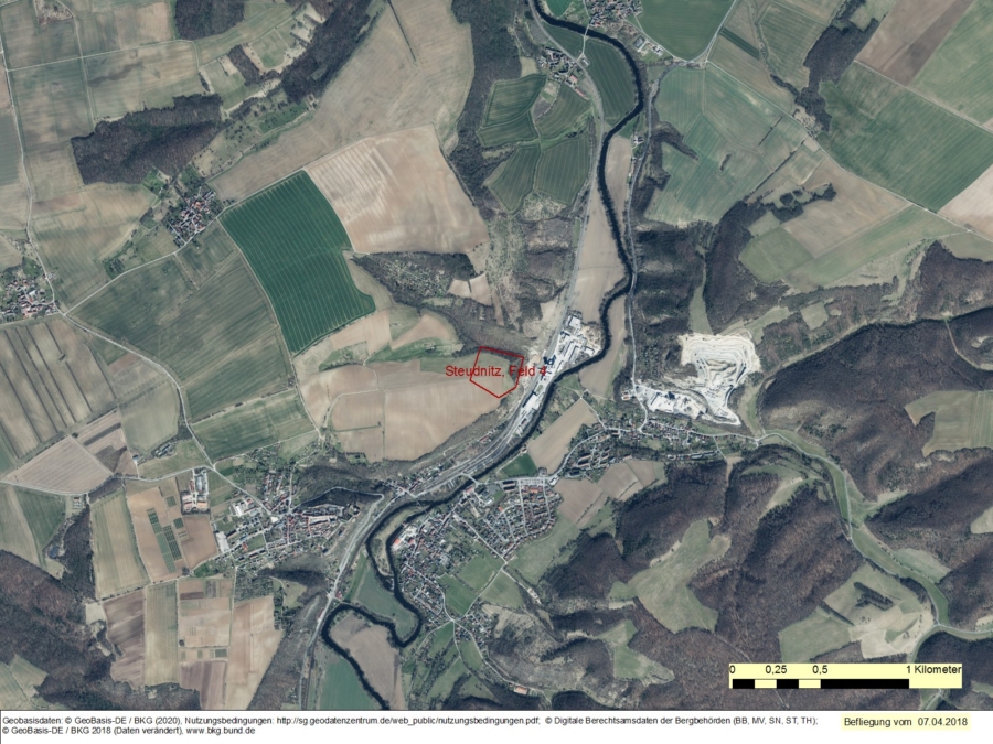 Bergwerkseigentum Steudnitz Feld 4, Kalkstein - Bild