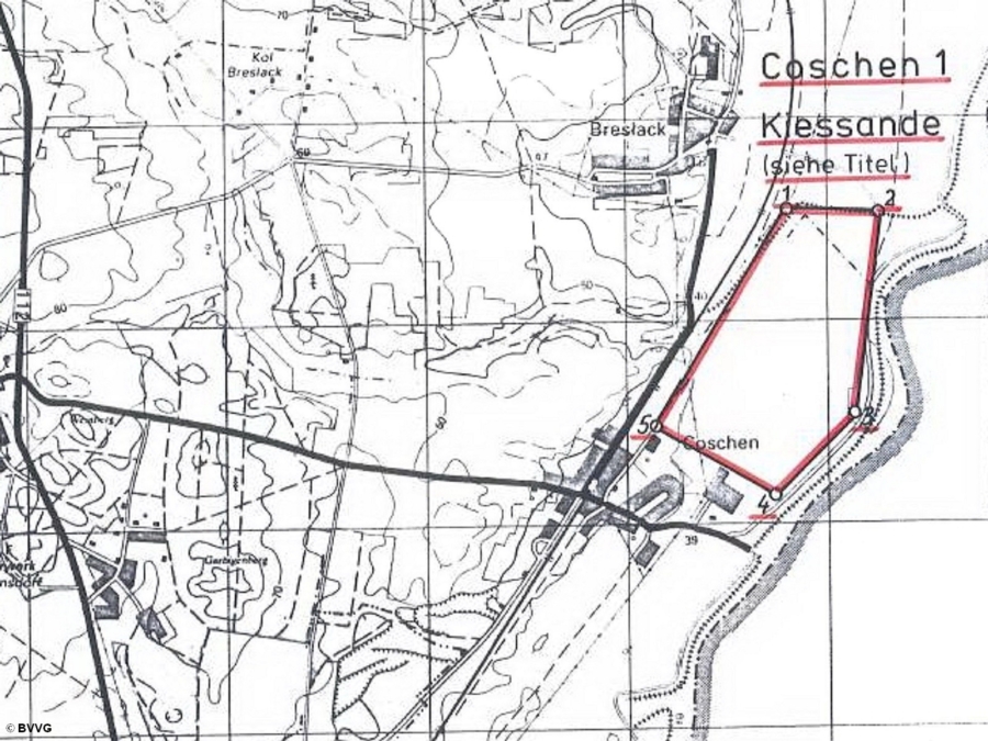 Bergwerkseigentum Coschen 1 und Coschen 2, Kiese und Kiessande - Bild