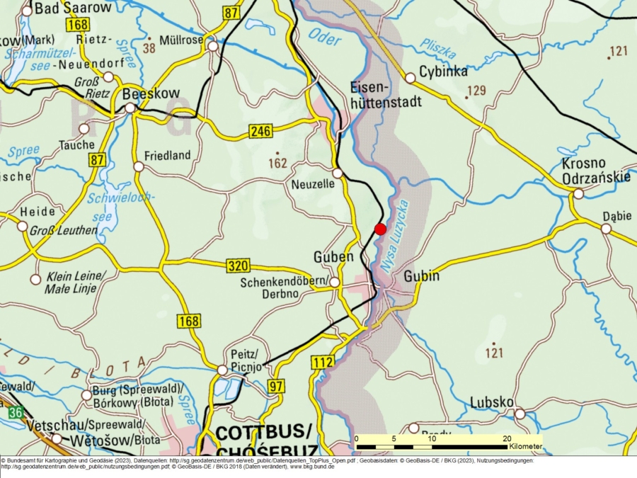 Bergwerkseigentum Coschen 1 und Coschen 2, Kiese und Kiessande - Bild