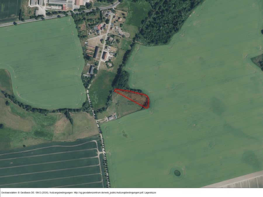 Fläche bei Gribow (Glödenhof) - Bild