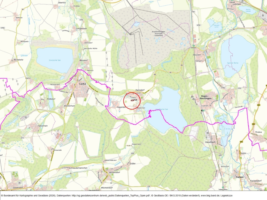 Wildenhain, Flächen an der Schnauder - Bild