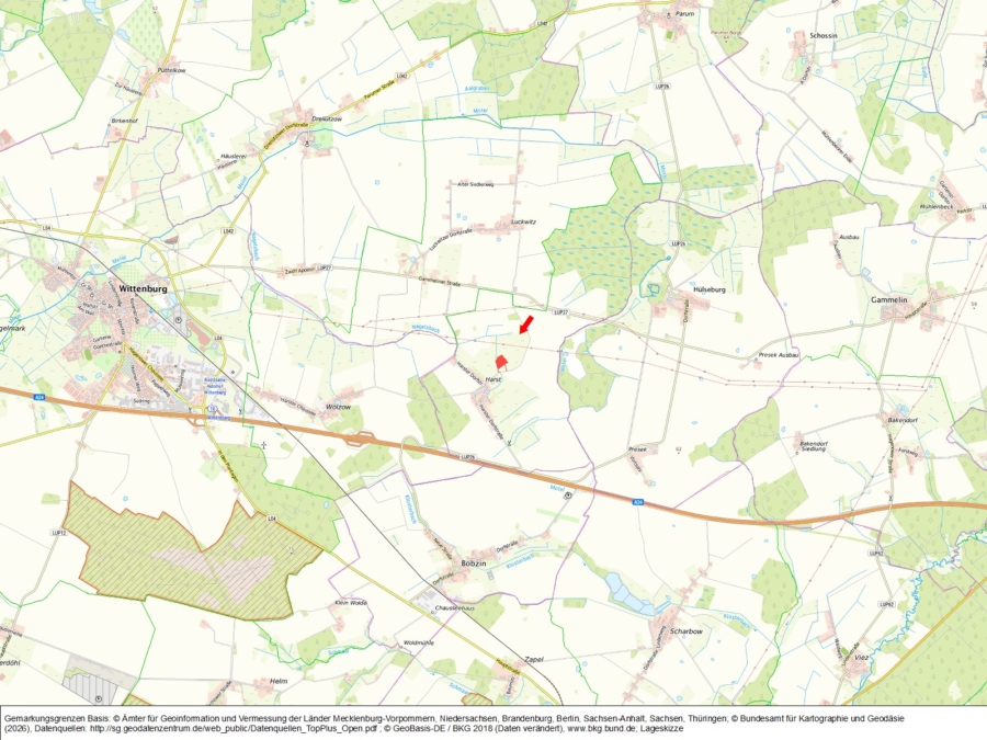 Gemarkung Harst - Fläche in der ''Edelmann Wiese'' - Bild