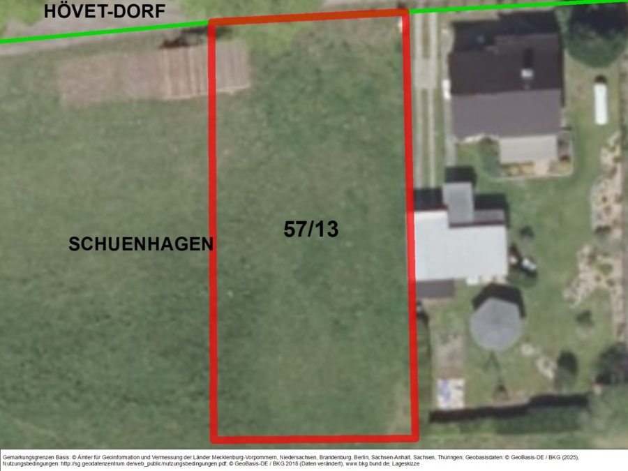 Fläche in Schuenhagen Flur 4, Flurstück 57/13 - Titelbild