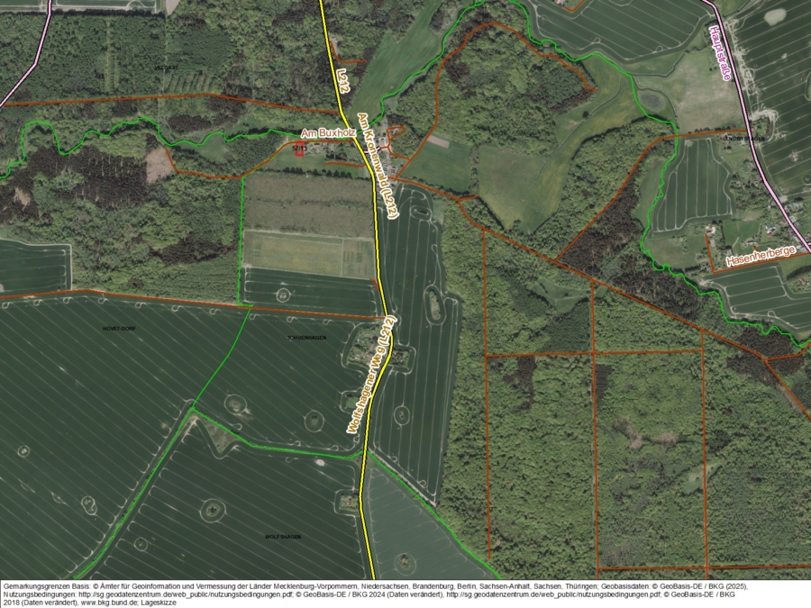 Fläche in Schuenhagen Flur 4, Flurstück 57/13 - Bild