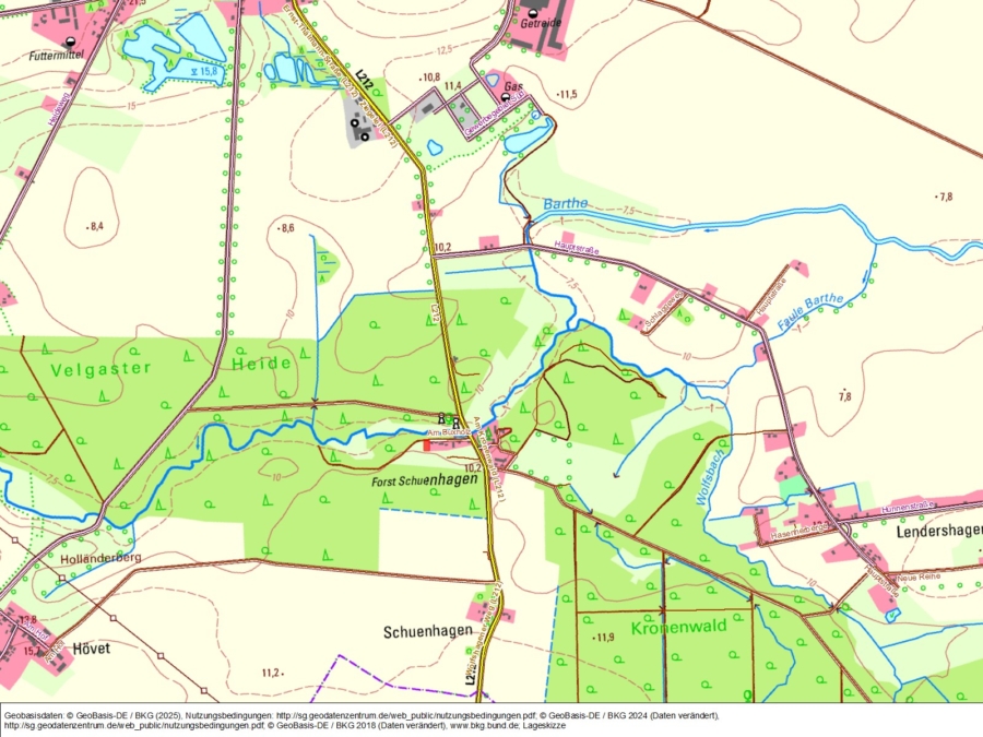 Fläche in Schuenhagen Flur 4, Flurstück 57/13 - Bild