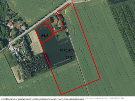 Landw. Flächen in Parchow II, Mecklenburg-Vorpommern, Vorpommern-Rügen