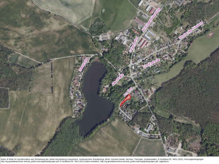 Grundstück in Worin an der Straße Am See - Bild