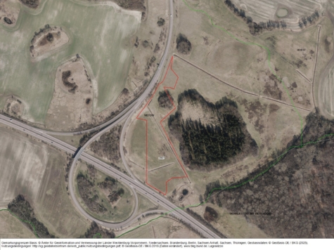 Grünland an der A 20, Abfahrt Sanitz, Mecklenburg-Vorpommern, Rostock-Land