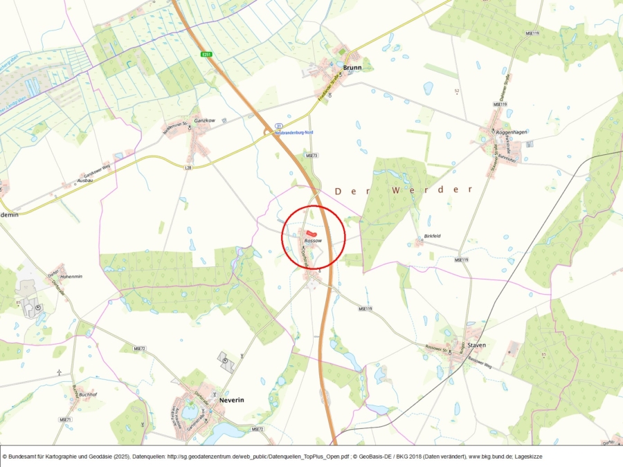 Fläche bei Rossow - Bild