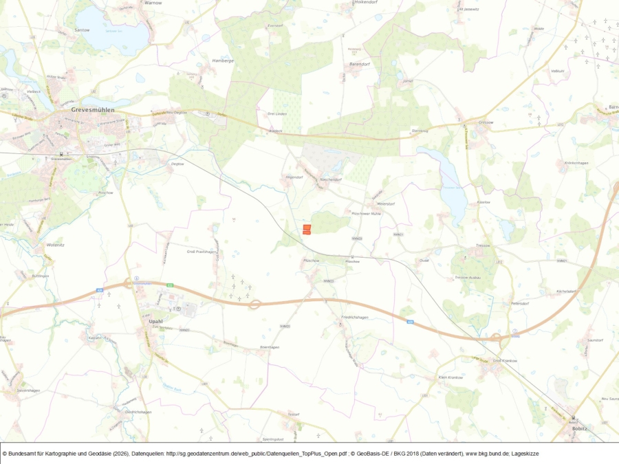 Flächen in Plüschow - Mühlenwiese - Bild