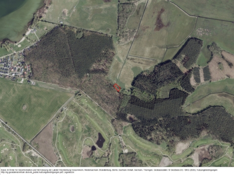 Fläche bei Göhren-Lebbin, Mecklenburg-Vorpommern, Mecklenburgische Seenplatte
