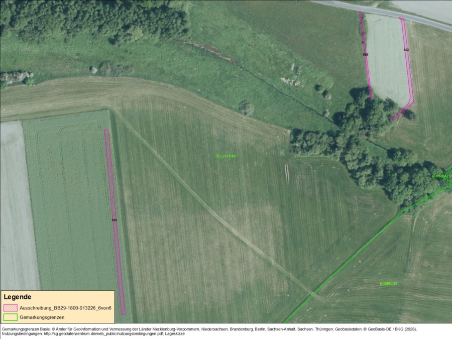 Flächen in Oelzschau - Bild