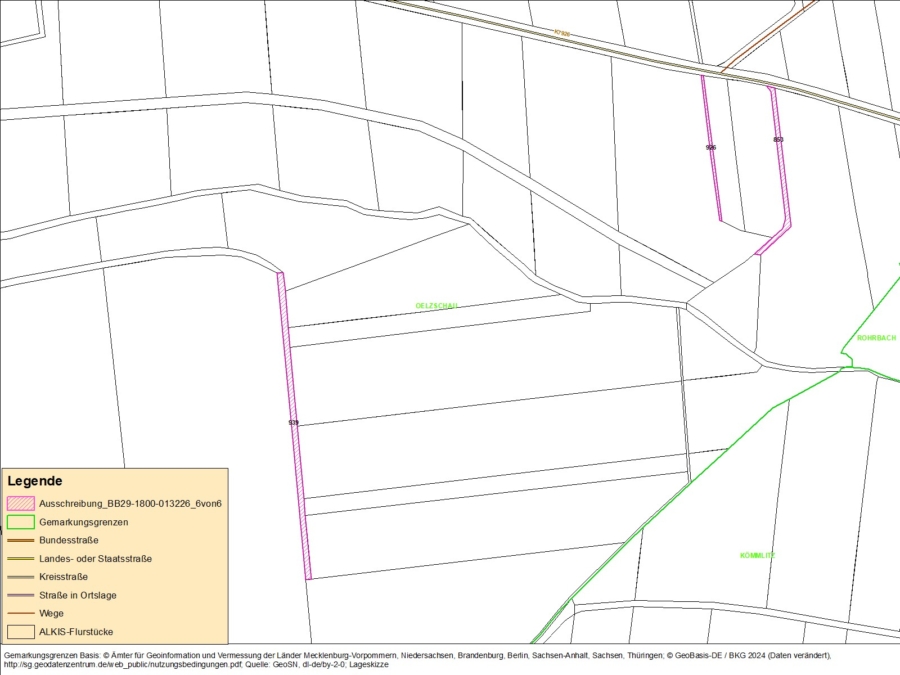 Flächen in Oelzschau - Bild