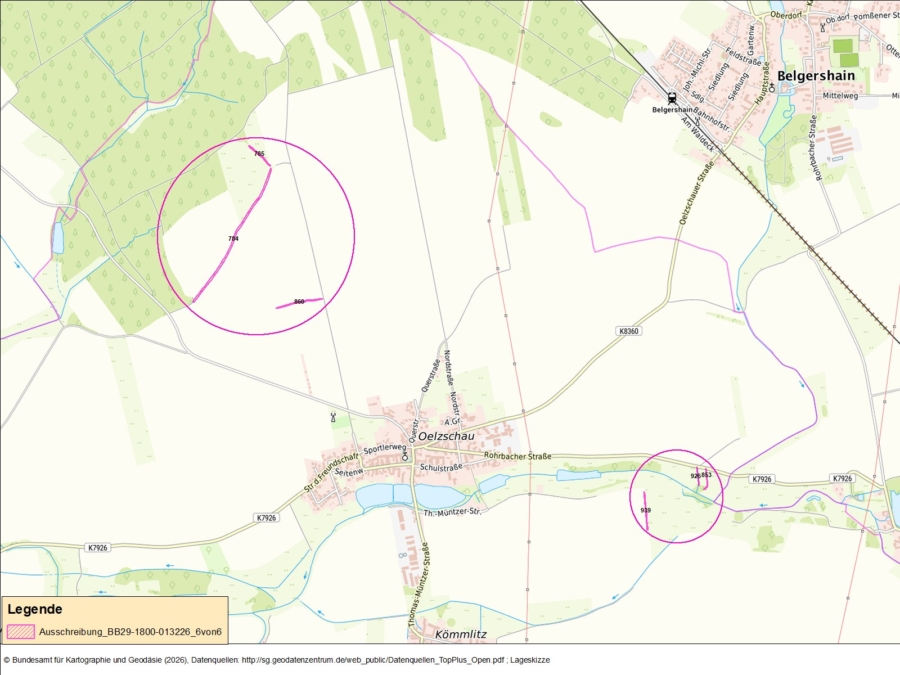 Flächen in Oelzschau - Bild