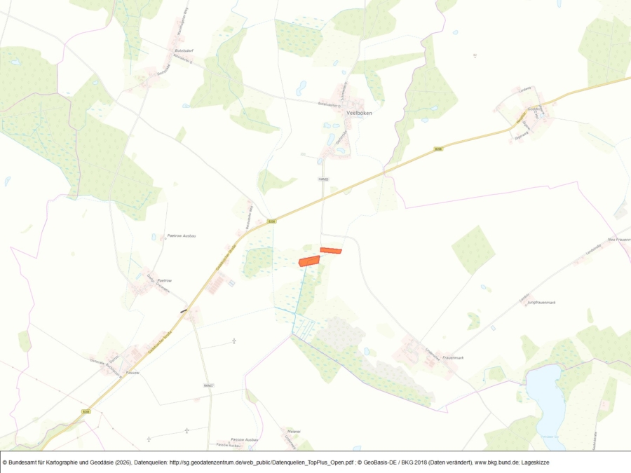 Veelböken - Flächen am Weg nach Frauenmark - Bild