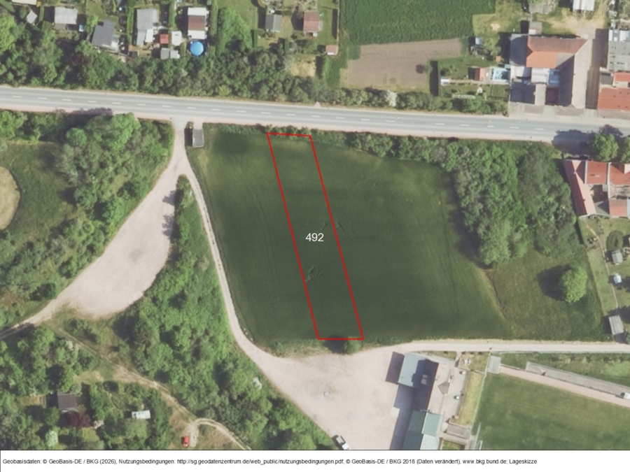 Löbejün-Einzelfläche im Ort - Bild