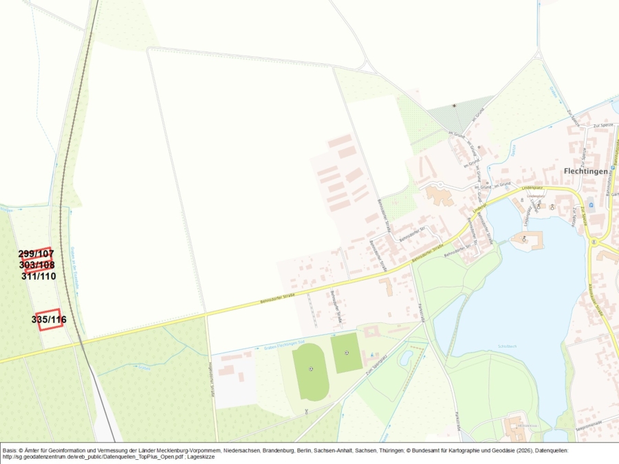 Grünlandflächen in Flechtingen - Bild