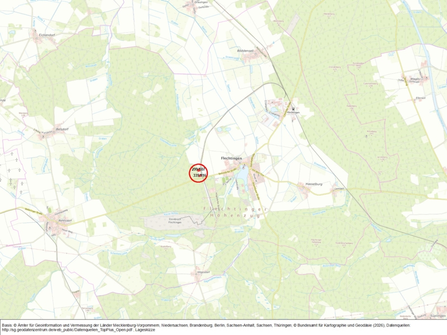 Grünlandflächen in Flechtingen - Bild