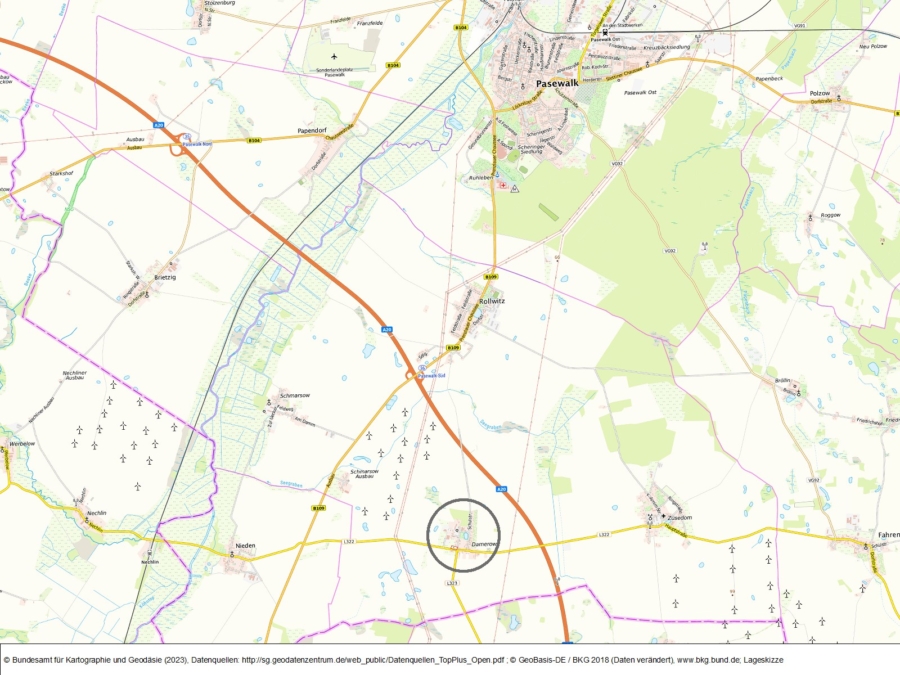 Grundstück in Damerow - Bild