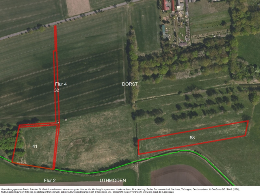 Flurstücke in Dorst - Titelbild