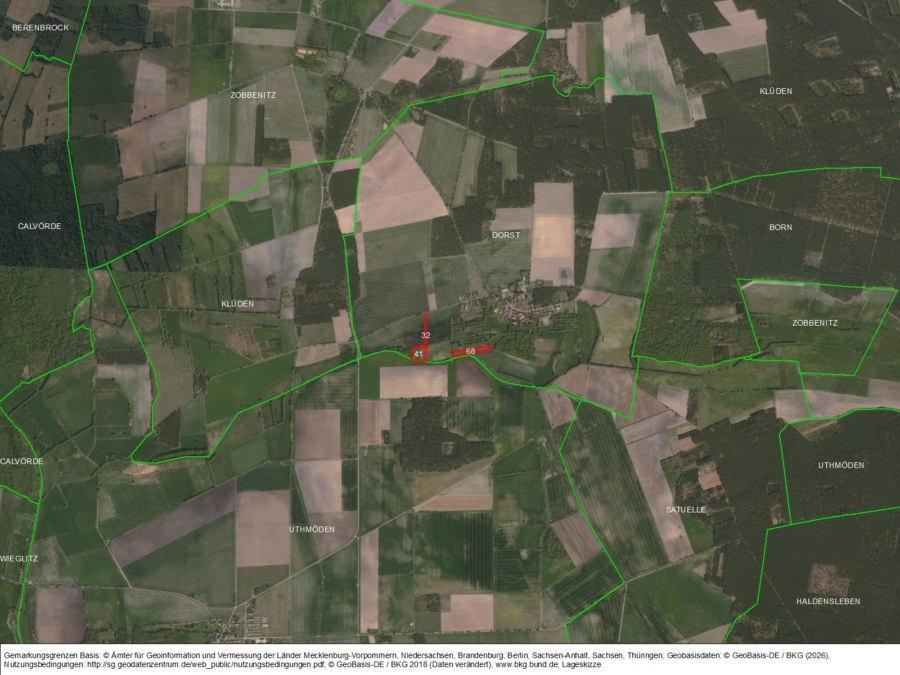 Flurstücke in Dorst - Bild