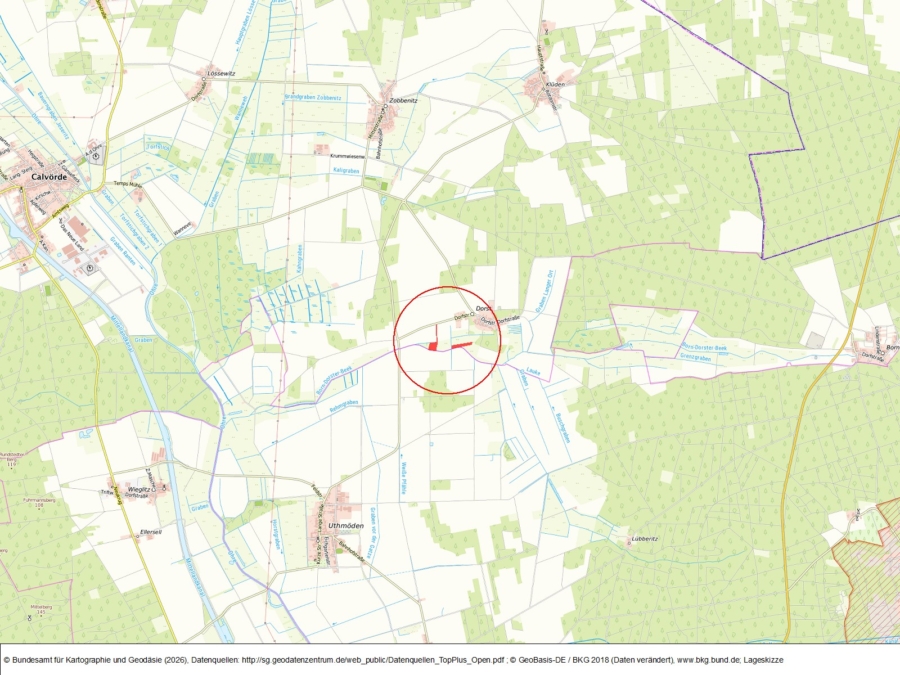 Flurstücke in Dorst - Bild