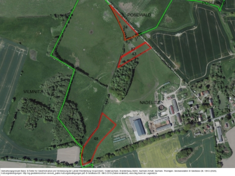 Flächen in Nadelitz und Posewald, Mecklenburg-Vorpommern, Vorpommern-Rügen