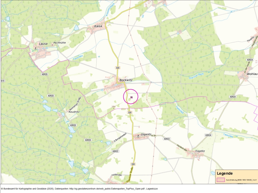 Bockwitz, Flur 4, Flurstück 34 - Bild