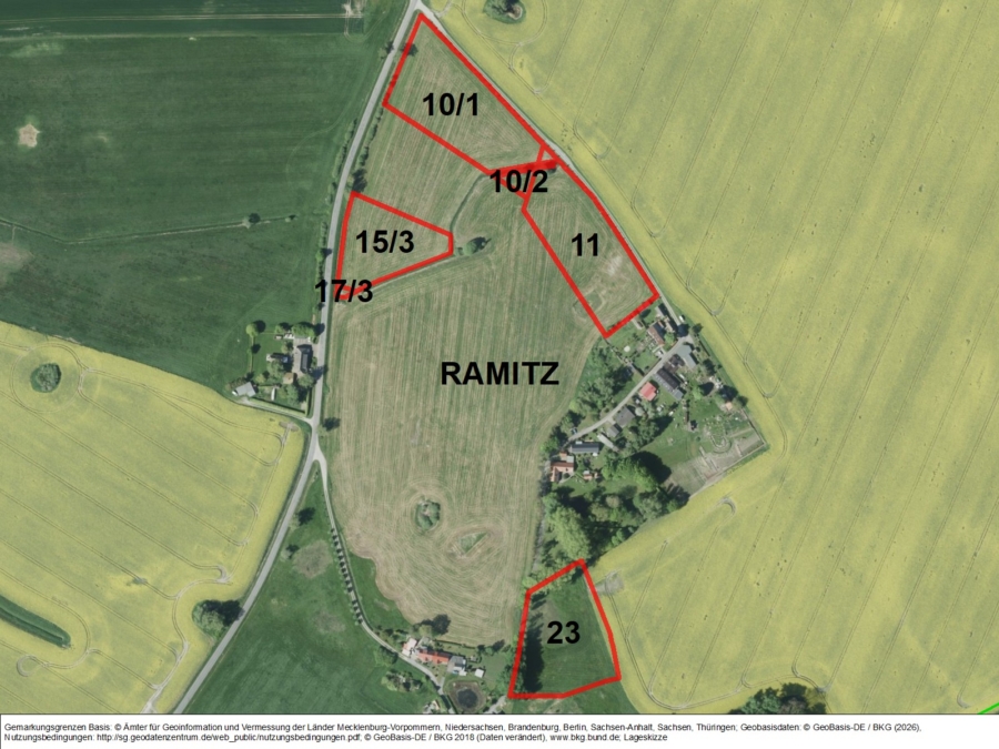 Flächen in Ramitz III - Titelbild