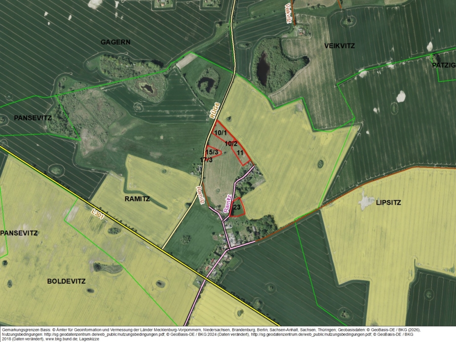 Flächen in Ramitz III - Bild