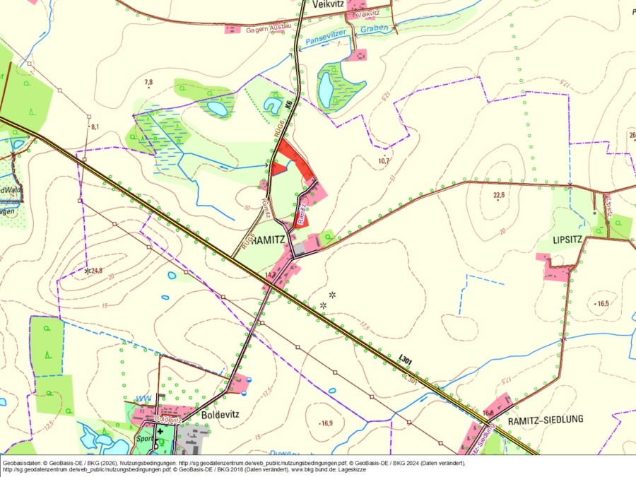 Flächen in Ramitz III - Bild