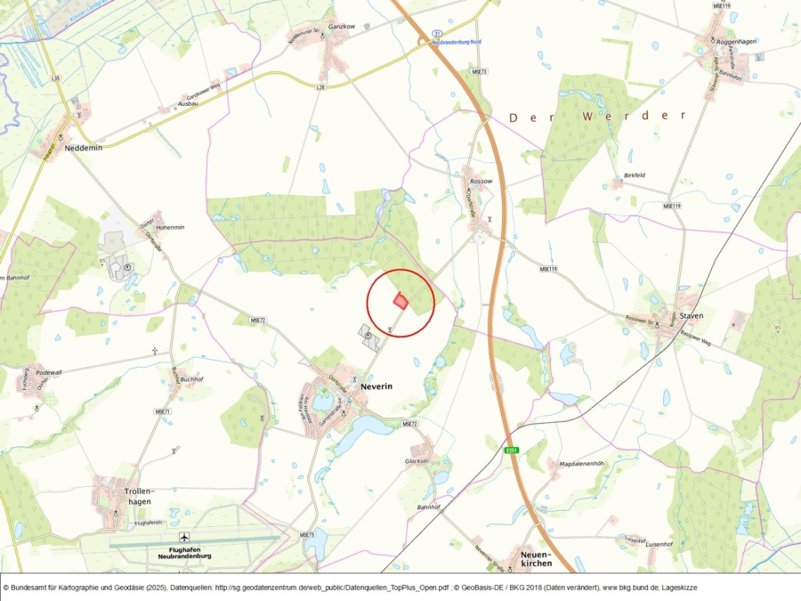 Fläche bei Neverin - Bild