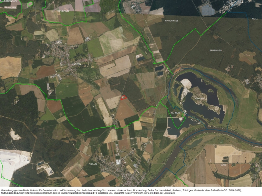 Ackerfläche bei Angern - Bild