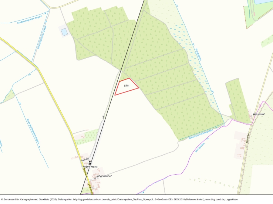 Ackerfläche bei Angern - Bild