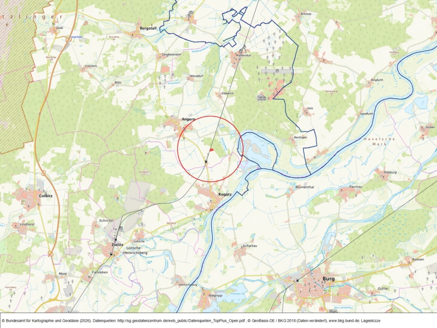 Ackerfläche bei Angern - Bild