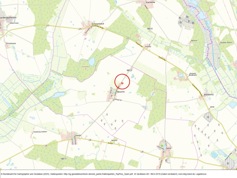 Fläche bei Beseritz, Los 1 - Bild