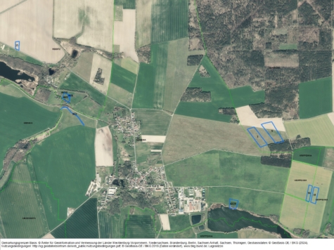 Landwirtschaftsflächen unweit vom OT Badrina, Sachsen, Nordsachsen