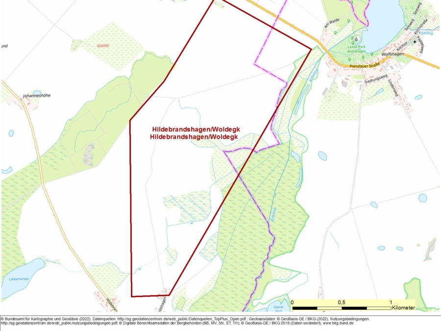 Bergwerkseigentum Hildebrandshagen/Woldegk,Tonrohstoffe - Bild