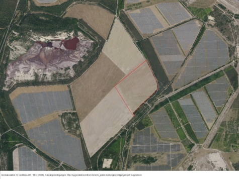 Flächen zur potenziellen Windenergienutzung bei Senftenberg, Brandenburg, Oberspreewald-Lausitz