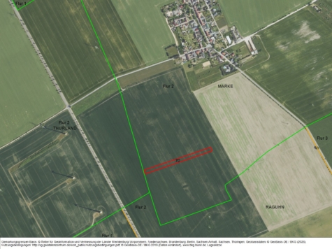 Ackerfläche in Marke, Sachsen-Anhalt, Anhalt-Bitterfeld