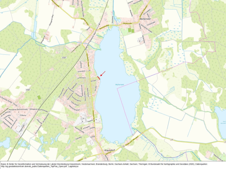 Uferfläche am Mellensee - Bild