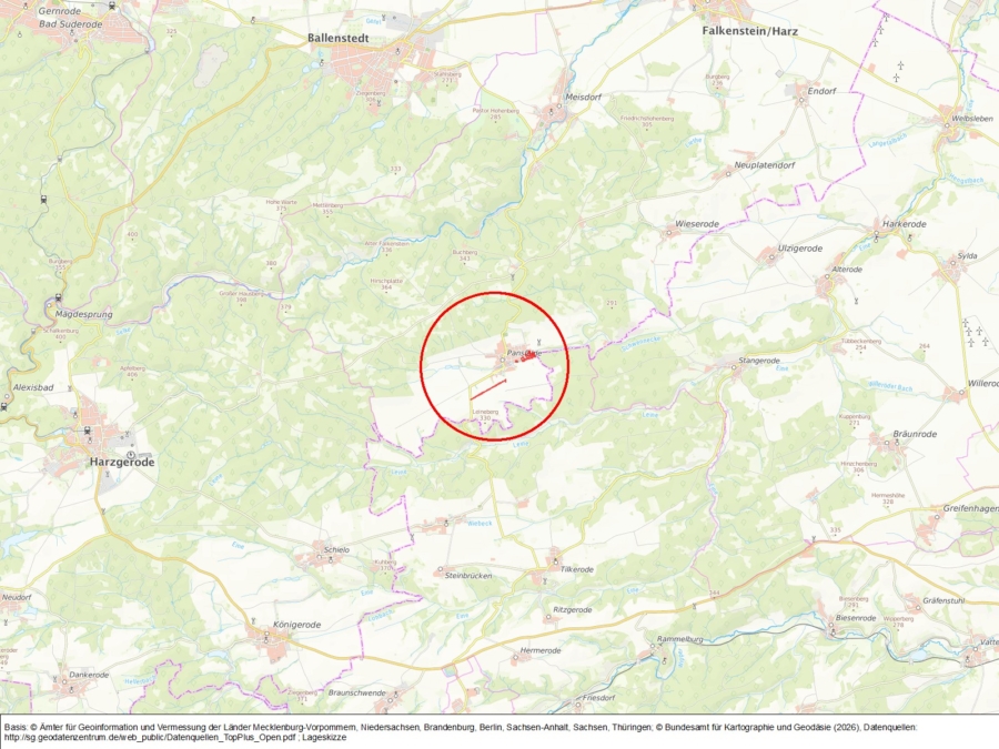 Flächen bei Pansfelde - Bild