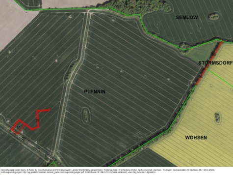 Flächen in Plennin, Mecklenburg-Vorpommern, Vorpommern-Rügen