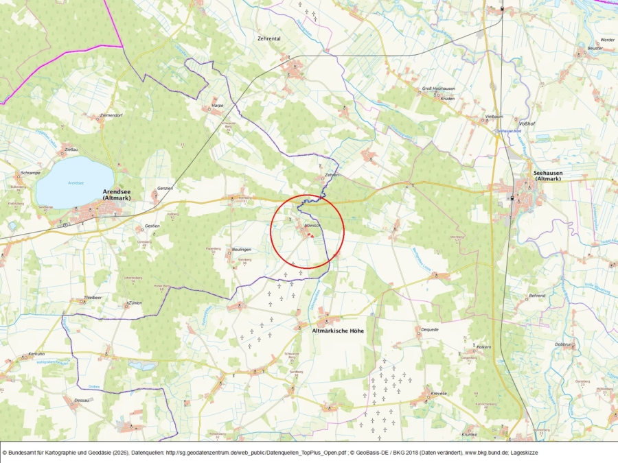 Grünland bei Höwisch - Bild