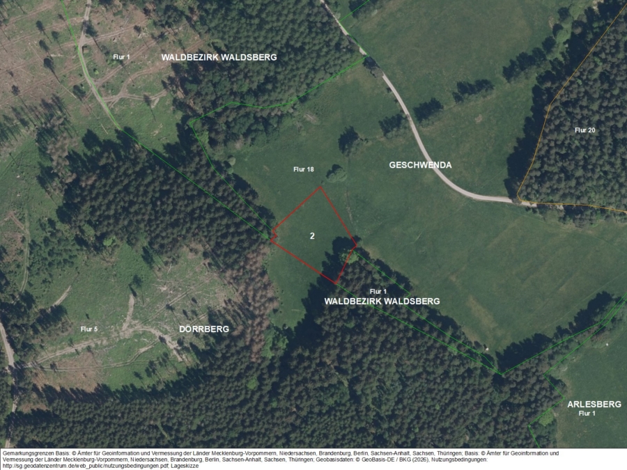 Flächen bei Geraberg und Geschwenda - Bild